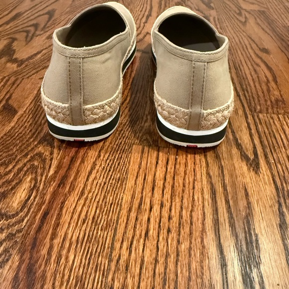 PRADA SPORT CANVAS SLIP-ON ESPADRILLES KHAKI LOAFER - Retail $495 - Picture 5 of 8